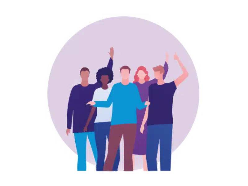 Working in partnership illustration